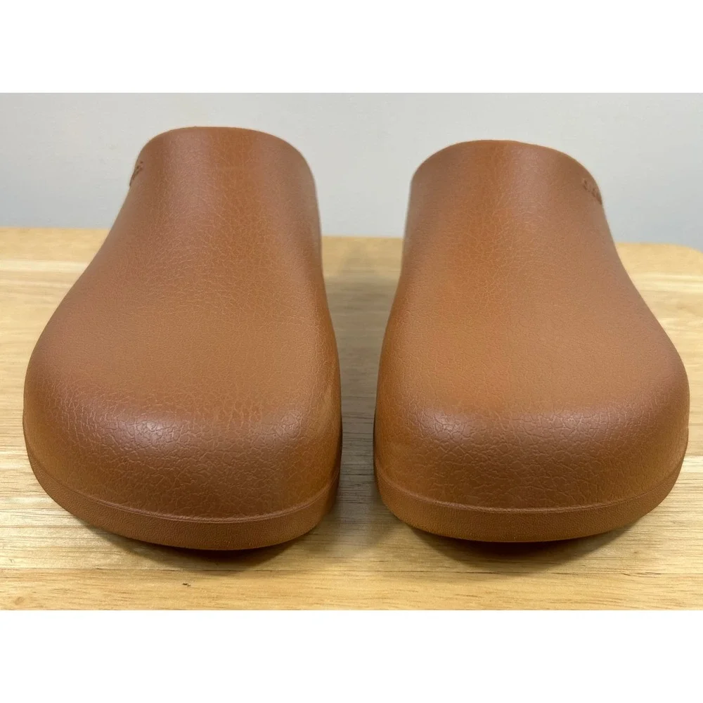 Crocs Dylan Clogs Mens 11 Cognac Brown Slip On Mule Comfort Shoes Casual Unisex